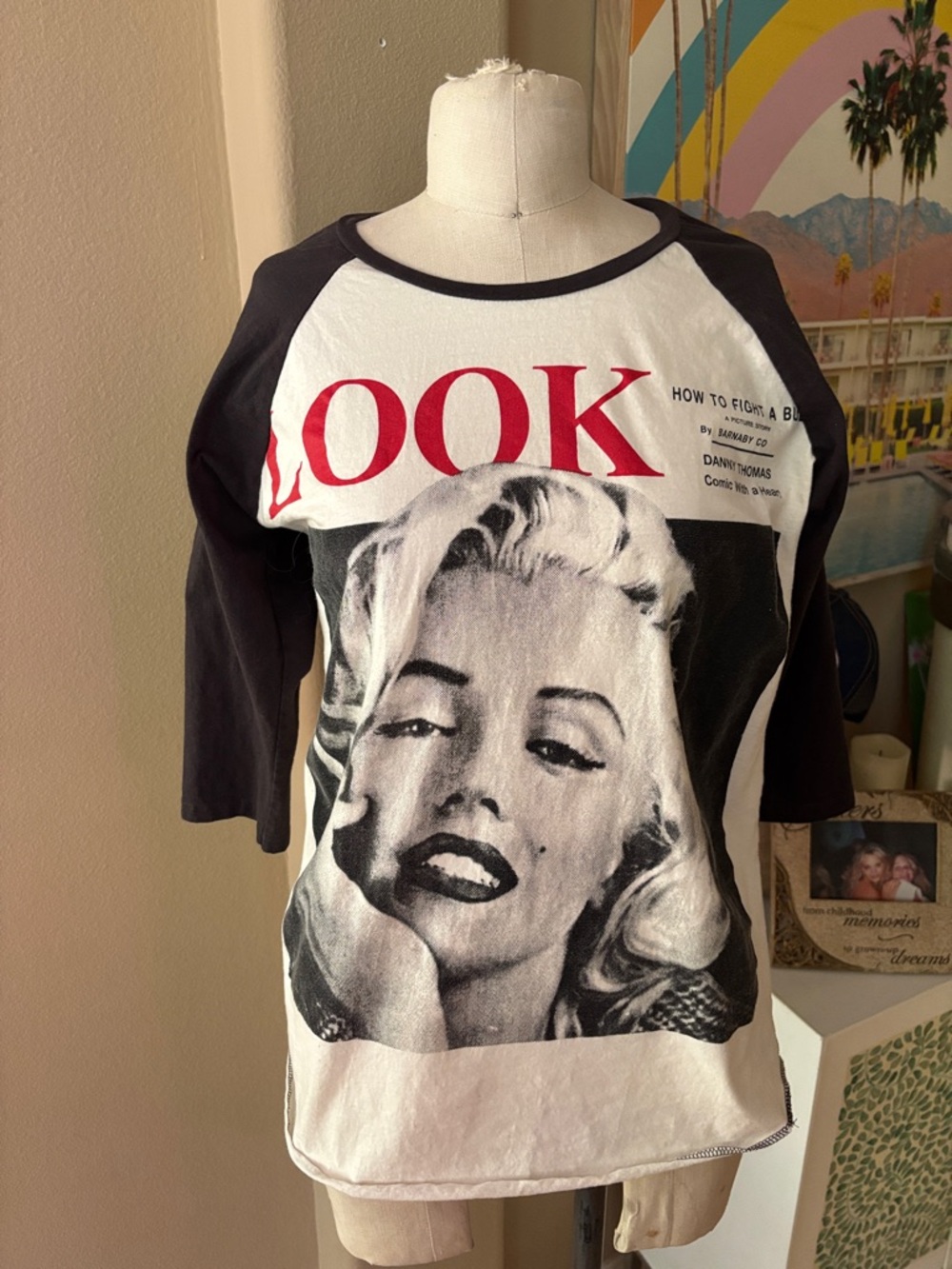 LOOK Marilyn Monroe 3/4” Sleeve Tee